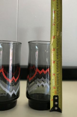 Set Of 3 VINTAGE ANCHOR HOCKING TRIGUBA TUMBLER DRINK GLASSES 4