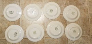 VINTAGE ROYAL CHINA CURRIER AND IVES DINNER PLATES 10 INCHES SET OF 8 PLATES 4