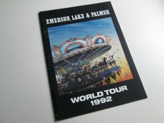 Elp - Keith Emerson Greg Lake Carl Palmer - Black Moon World Tour Brochure 1992