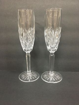 Set Of 2 Marquis By Waterford Crystal Champagne Flute Glasses