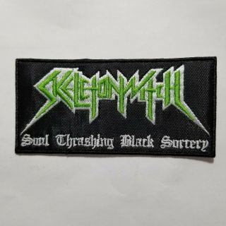 Skeletonwitch Soul Thrashing Black Sorcery Embroidered Patch
