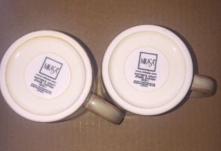 Mikasa Potter ' s Craft Stone Canyon Cappuccino Mug Set Of 2 EUC 5