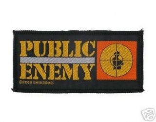 Public Enemy Oblong Logo 1989 Rare Woven Sew On Patch - No Longer Made