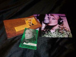 Carrie Underwood 2005 12 - Pg Acm Voter Booklet,  Vintage Backstage Crew Pass,  8x10