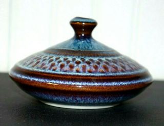 Bill Campbell Signed Weed Pot Studio Art Pottery - Vase Oil Lamp (c4)