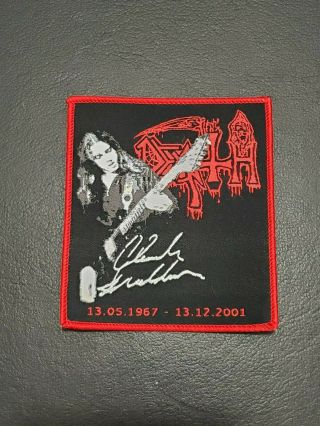 Death Chuck Schuldiner Music Patch T - Shirt,  Jeans,  Iron On Clothing Woven Badge