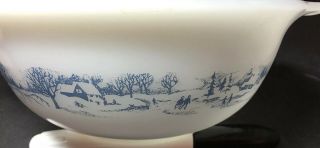 Vintage Currier and Ives Mixing Bowl Set by Glasbake 5