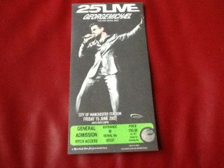 George Michael Concert Ticket 2007