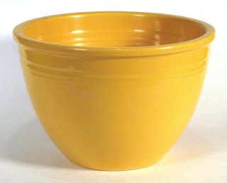 Vintage Fiesta Fiestaware Yellow Nesting Mixing Bowl No.  4 Pottery
