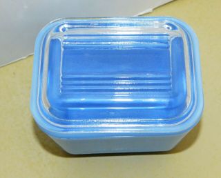 vintage PYREX Delphite Refrigerator Dish Container blue Canada small 2