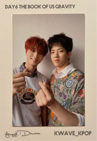 Young K & Dowoon✨day6 데이식스 (the Book Of Us :gravity) - 1 Piece Official Photo Card