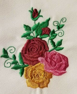 Compliments - Old Country Roses - Cottage Rose Fine Bone China - Emb.  Napkins
