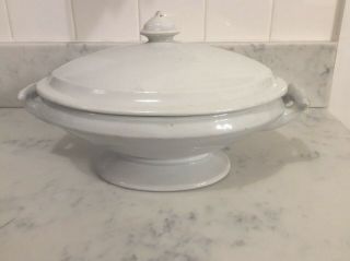 Antique J & G Meakin Ironstone Covered Tureen