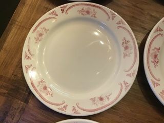 Set of 6 Vintage Homer Laughlin American Rose Luncheon Dinner Plates 9 3/4 