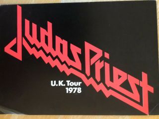 Judas Priest Very Rare 1978 Uk Tour Programme/flyers (4)