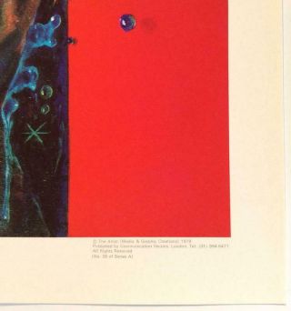 Harry Debbie 1979 poster By: Alan Morgan,  30 cm x 41 cm 3