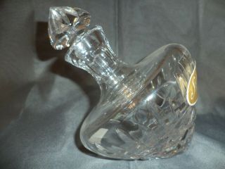 Sorelle Vintage 24 Lead Cut Crystal Clear Liquor Small Decanter Made In Poland