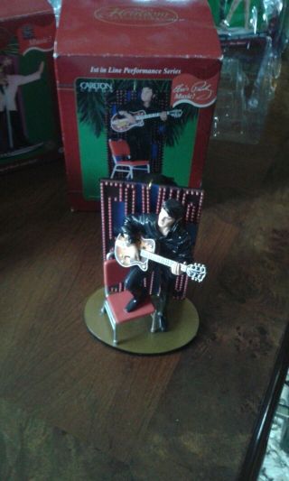 2001 Carlton Cards Christmas With The King Elvis Presley Musical Ornament 97