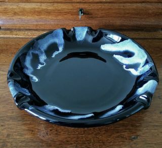Vintage Blue Mountain Pottery Canada BMP Large Ashtray Dish Granite Glaze 3