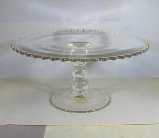 11 " Cake Saver,  Or Cake Stand,  Candlewick Pattern,  Imperial Glass Co.  Vintage