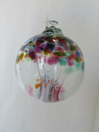 Kitras Art Glass Tree Of Enchantment Friendship Hand Blown Glass Ball Ornament