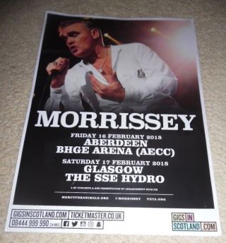 Morrissey - The Smiths 2018 Live Music Show Memorabilia Concert Gig Tour Poster