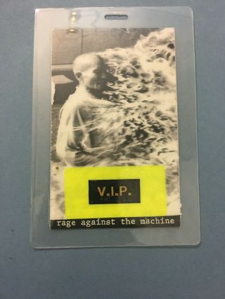 Rage Against The Machine Rare Hack Stage Pass