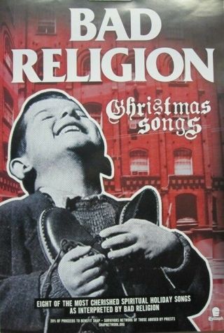Bad Religion 2013 Christmas Songs Promotional Poster Flawless Old Stock