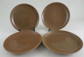 Russel Wright Iroquois Casual Nutmeg Brown 4 Bread Plates 6.  5 " Vintage Mcm