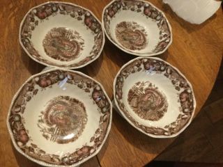 Nwt His Majesty Johnson Brothers 6 1/2 " Cereal Bowls Set Of 4