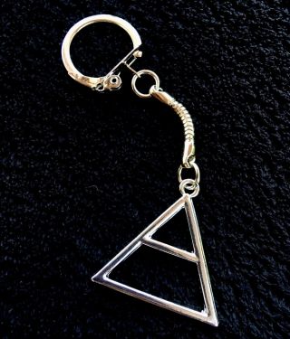 30 Seconds To Mars Triad Key Chain Triangle Keyring Echelon Pendant Jared Leto