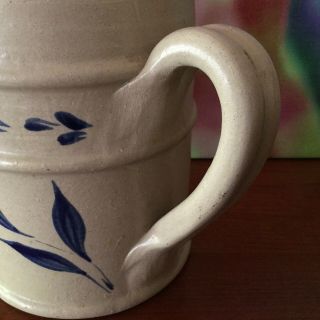 Williamsburg Pottery // Three Handle Stoneware Mug // 28 oz.  // USA // UNIQUE 6