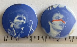 2x Adam Ant 25mm Pin Badge Punk 1980s Music