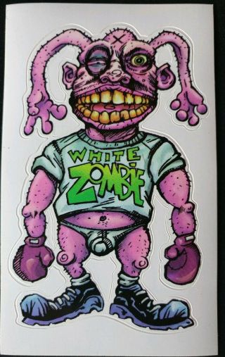 White Zombie Astro Creep Promo Vinyl Sticker Postcard 1995
