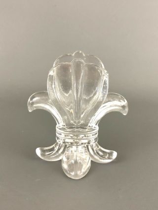 Antique U.  S.  Glass Co.  Pressed Glass Toothpick Holder " Royal Lily " C.  1906