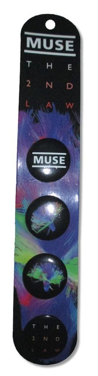 Muse 2nd Law 4 Pin Button Gift Set Pack Band Official Rock Music