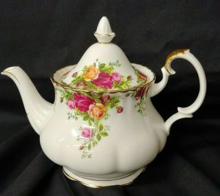 Royal Albert Porcelain Teapot Old Country Roses