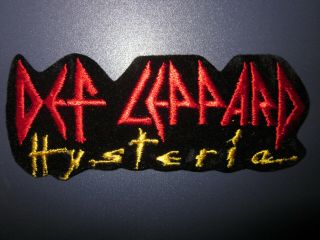 Vintage Vtg 80s Embroidered Rock & Roll Band Music Patch - Def Leppard
