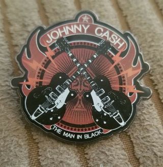 Johnny Cash The Man In Black Pin Ex Cond