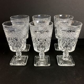 Imperial Cape Cod Water/wine Glasses Set Of 6