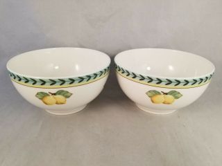 Set Of 2 Villeroy & Boch French Garden Fleurence Rice Bowls
