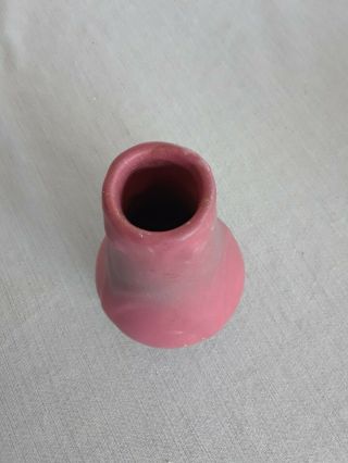 Van Briggle Pottery 6” Bud Vase 3,  Pink Matt,  Circa 1940 5