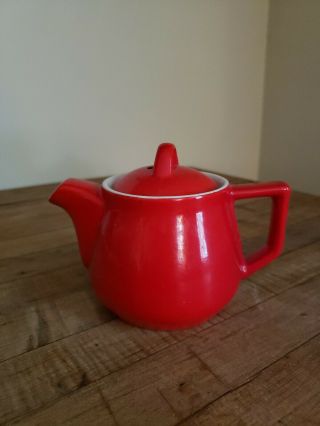 Vintage Hall Mini Personal Teapot Ceramic 248 Red