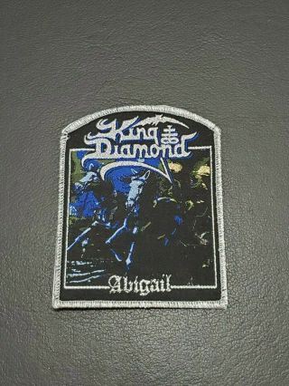 King Diamond Abigail Band Metallic Sliver Patch,  Iron On Clothing Woven Badge
