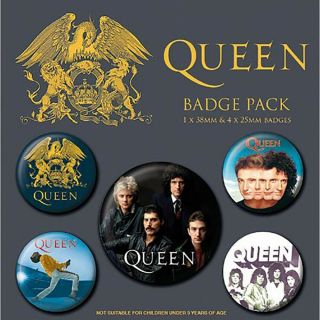 Queen - Button Badge Set - Gift