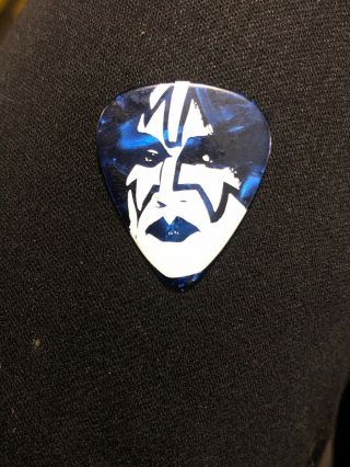 Kiss Kruise V 5 Guitar Pick Blue Tommy Thayer Signed Autograph Pearl Rare Alive