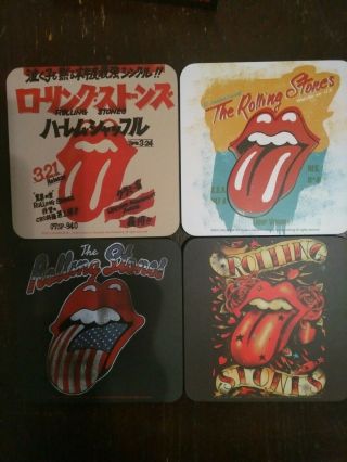 THE ROLLING STONES - Set of 4 Drinks Coasters Gift Box 2