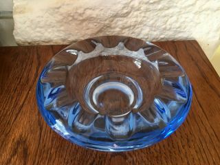 Vintage Murano Retro Mid Century Art Glass Dish,  Ash Tray in Blue 2