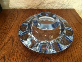 Vintage Murano Retro Mid Century Art Glass Dish,  Ash Tray in Blue 3