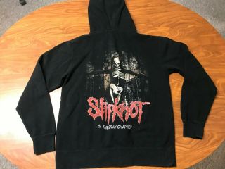 Mens Slipknot The Gray Chapter Black Promo Album Tour Zip Up Sweatshirt Medium